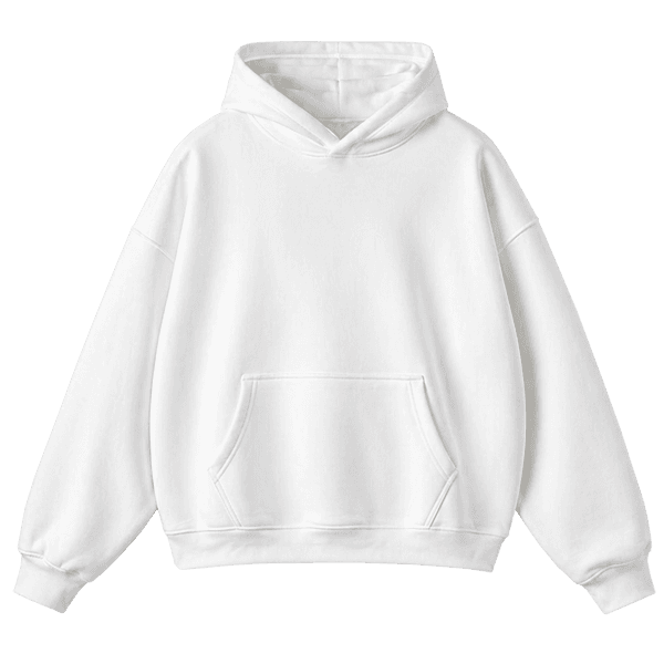 Hoodie blanco listo para personalizar